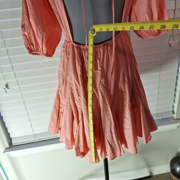 Rhode Xs Ruffled Peach Molly Mini Dress - Picture 6 of 11